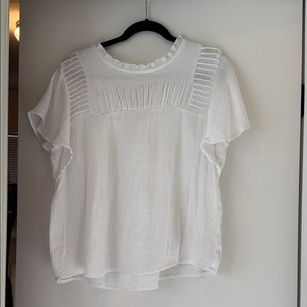 Nanette Lepore White Guaze Top